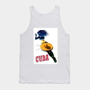 Vintage Travel Poster Cuba Holiday Isles of the Tropics Tank Top